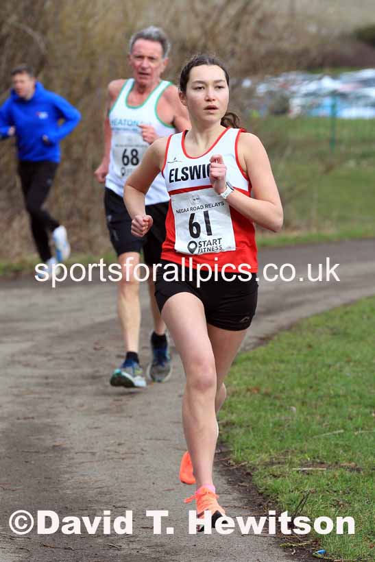 Senior Women and Veteran Women (Over 35s) and Vetreran Men (Over 50s), 2023 NECAA Royal Signals Relays, Hetton le Hole, County Durham. Photo: David T. Hewitson/Sports for All Pics